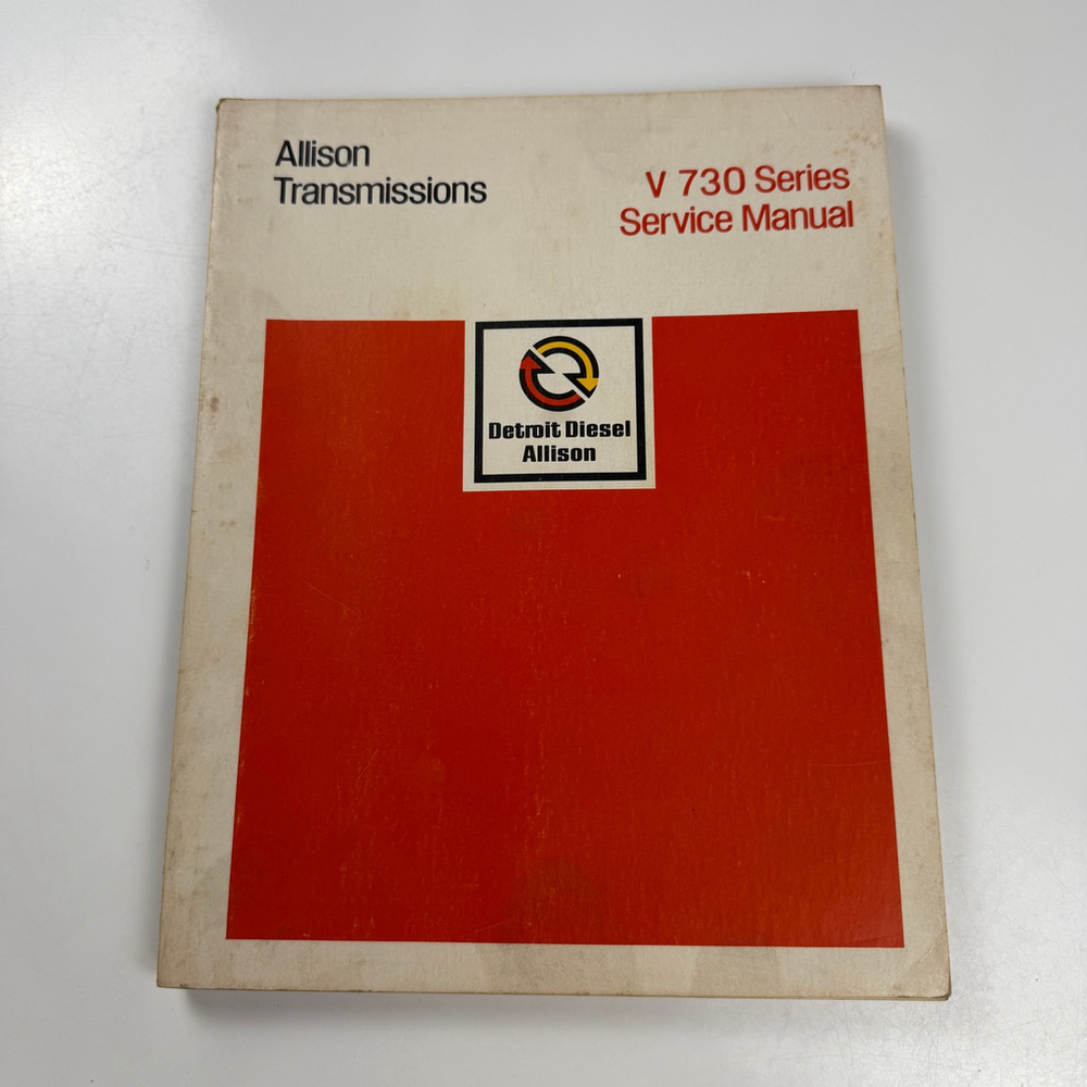 Allison Transmissions V 730 Series Service Manual Detroit Diesel